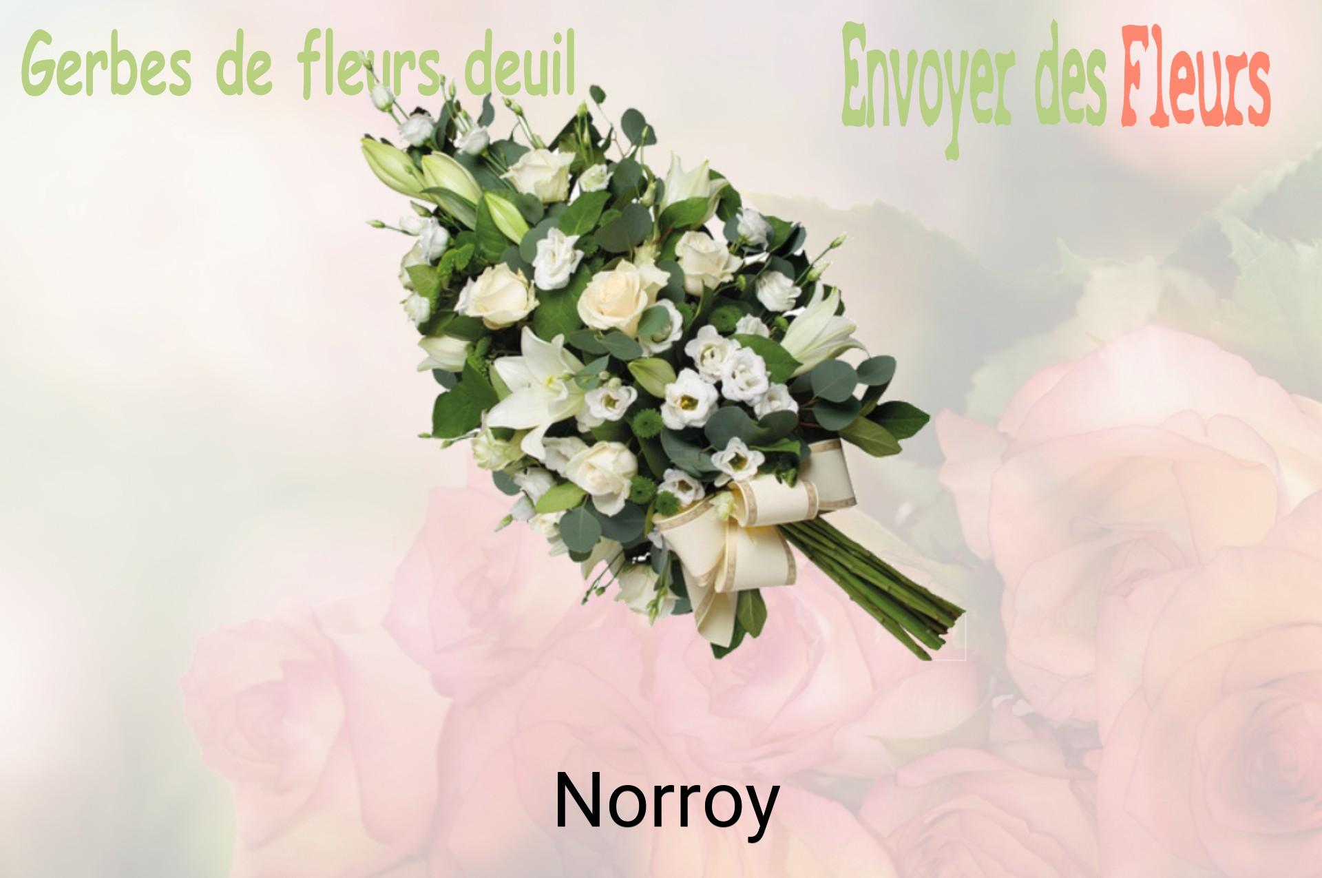 Gerbe de fleurs de deuil livrée à Norroy